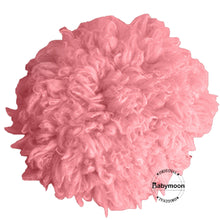 Load image into Gallery viewer, Babymoon (60CM) Round Wool Flokati Fur Blanket Photoshoot Props - Pink