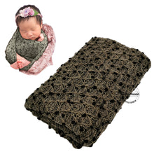 Load image into Gallery viewer, Babymoon Popcorn Wrap Stretchble Baby Photography Shoot Wrap Cloth-Grey