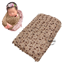 Load image into Gallery viewer, Babymoon Popcorn Wrap Stretchble Baby Photography Shoot Wrap Cloth-Peach