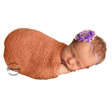 Load image into Gallery viewer, Babymoon Mohair Stretchble Baby Photography Shoot Wrap Cloth - Orange