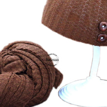 Load image into Gallery viewer, Babymoon Stretchable Baby Wrap &amp; Knotty Cap New Born Photography Photohoot Prop-Brown
