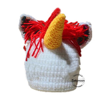 Load image into Gallery viewer, Babymoon Unicorn Cap With Shorts Newborn Photography Crochet Outfit Costume