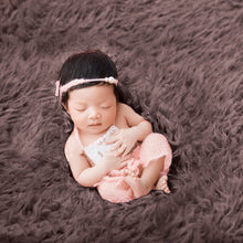 Load image into Gallery viewer, Babymoon Wool Fur Blanket Rugs Fur | 6*3 Feet | Dark Brown