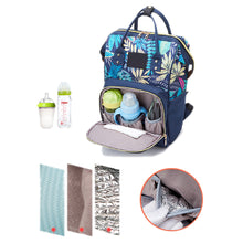 Load image into Gallery viewer, Babymoon Mother Diaper Bag Lightweight Multifunctional Travel Unisex Diaper Backpack - Blue