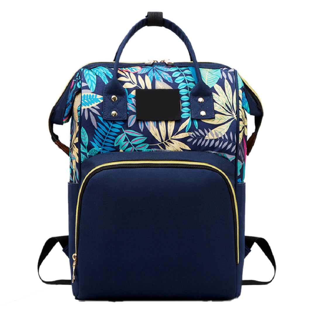 Babymoon Mother Diaper Bag Lightweight Multifunctional Travel Unisex Diaper Backpack - Blue