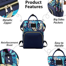 Load image into Gallery viewer, Babymoon Mother Diaper Bag Lightweight Multifunctional Travel Unisex Diaper Backpack - Blue