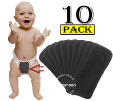 Load image into Gallery viewer, Babymoon 5 Layers Reusable Washable Cloth Diaper Nappy Inserts (Set of 10)