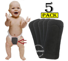 Load image into Gallery viewer, Babymoon 5 Layers Reusable Washable Cloth Diaper Nappy Inserts (Set of 5)