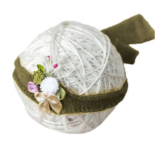 Load image into Gallery viewer, Babymoon Textured Stretchble Baby Photography Shoot Wrap Cloth With Hairband - Dark Green