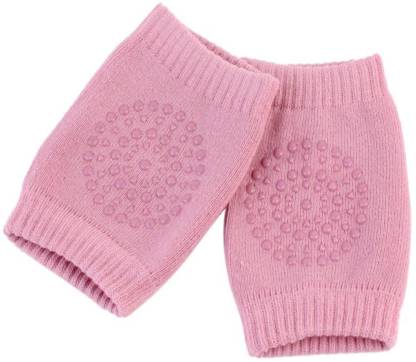 Babymoon Baby Kids Knee Pads AntiSlip Stretchable Knee Cap Elbow Safety - Baby Pink