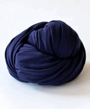 Load image into Gallery viewer, Babymoon Jersey Stretchble Baby Photography Shoot Wrap Cloth- Navy Blue