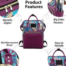 Load image into Gallery viewer, Babymoon Mother Diaper Bag Lightweight Multifunctional Travel Unisex Diaper Backpack - Purple