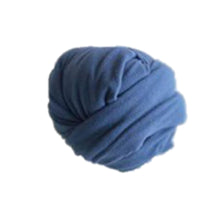 Load image into Gallery viewer, Babymoon ( Set of 3 ) Jersey stretchable Baby Photography Shoot Bean Bag Layer,Hairband And Wrap-Dark Blue