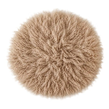 Load image into Gallery viewer, Babymoon 30CM | Round Wool Flokati Fur Blanket | Photoshoot Props | Khaki
