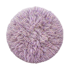 Load image into Gallery viewer, Babymoon 30CM | Round Wool Flokati Fur Blanket | Photoshoot Props | Light Purple
