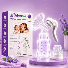 Load image into Gallery viewer, Babymoon Breast Pump | Breastfeeding Food Grade BPA, Portable Milk Collector | Milk Storage Bottle
