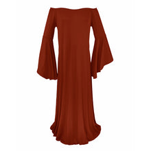 Load image into Gallery viewer, Babymoon Long Sleeve Long Tail Stretchable Maternity Gown Dress | Red
