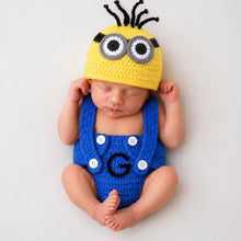 Load image into Gallery viewer, Babymoon Character Newborn Photography Crochet Outfit Costume
