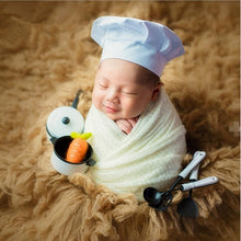 Load image into Gallery viewer, Babymoon Set of 5 Baker’s Chef Theme Utensils Combo | Kitchen Set | New Born Photoshoot Props
