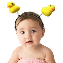 Load image into Gallery viewer, Babymoon Spring Baby Girl’s Headband with Ducks | Hairband Hair Accessories | Duck | Yellow
