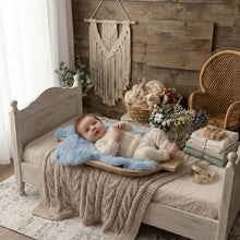 Load image into Gallery viewer, Babymoon Rabbit Fur | Basket Filler | Baby Photography Props | Sky Blue
