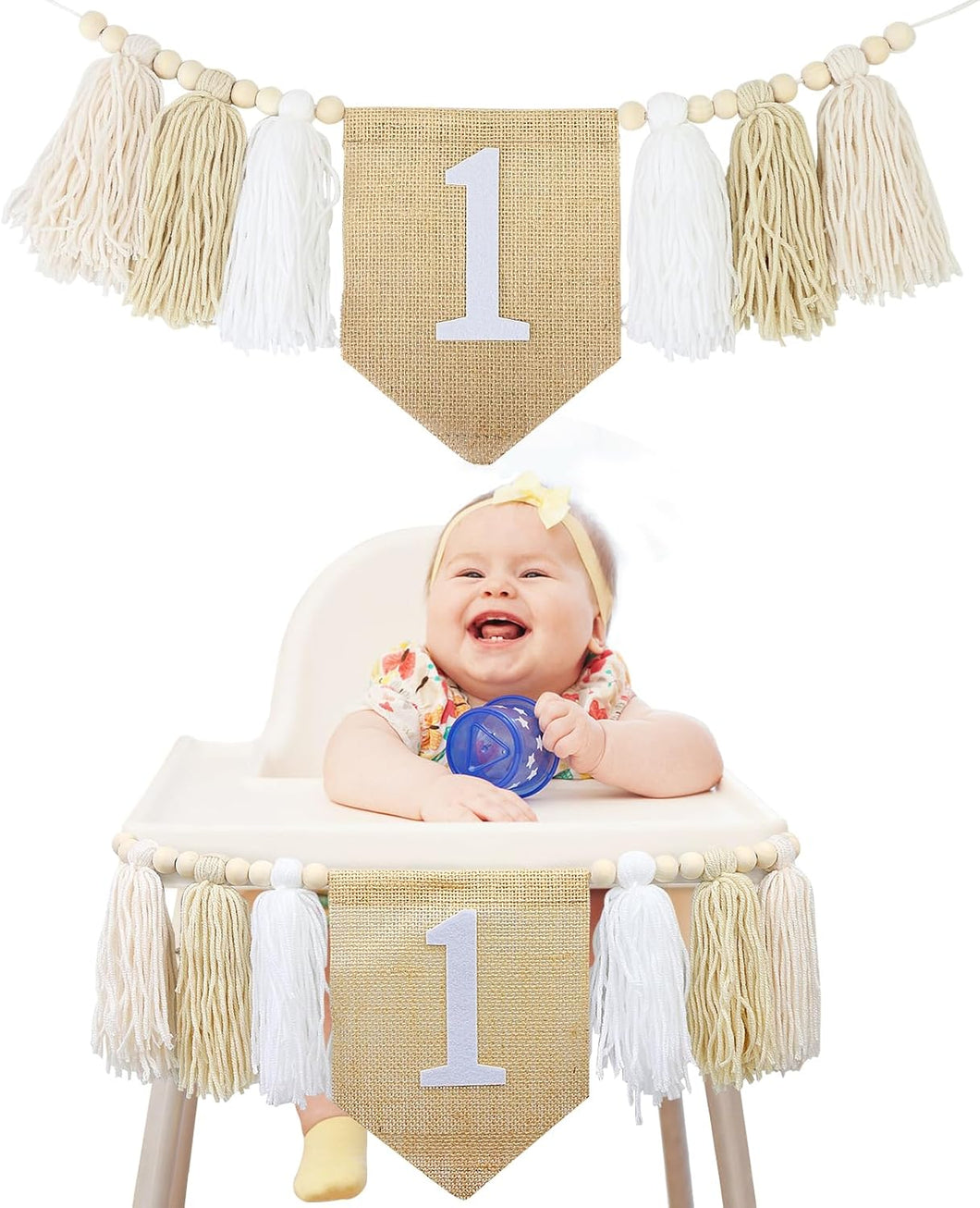 Babymoon 1st Birthday Wall Hanging | High Chair Birthday Banner | Baby Photoshoot Props Birthday