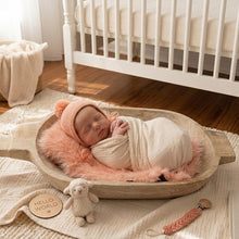 Load image into Gallery viewer, Babymoon Rabbit Fur | Basket Filler | Baby Photography Props | Light Peach
