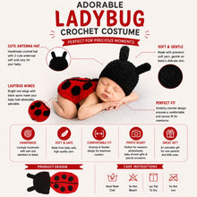 Load image into Gallery viewer, Babymoon Bee Newborn Photography Crochet Outfit Costume
