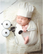 Load image into Gallery viewer, Babymoon Set of 5 Baker’s Chef Theme Utensils Combo | Kitchen Set | New Born Photoshoot Props
