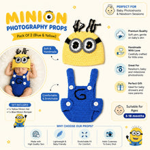 Load image into Gallery viewer, Babymoon Character Newborn Photography Crochet Outfit Costume
