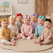 Load image into Gallery viewer, Babymoon Bow Knot Hairband New Born Baby Photography Shoot Props Costumes (Set of 7)
