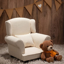 Load image into Gallery viewer, Babymoon Wooden Auxiliary Chair Sofa | Baby Photoshoot Props | White
