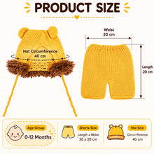 Load image into Gallery viewer, Babymoon Lion Newborn Photography Crochet Outfit Costume Jungle Theme
