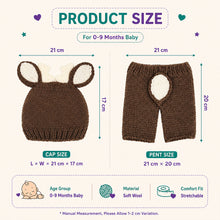 Load image into Gallery viewer, Babymoon Fawn Shorts With Cap Newborn Photography Crochet Outfit Costume
