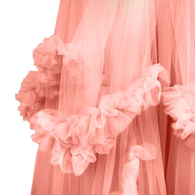 Load image into Gallery viewer, Babymoon Fluffy Off Shoulder Maternity Gown Dress | Pink
