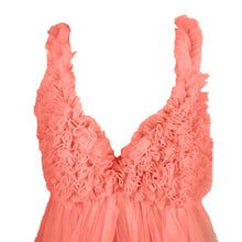 Load image into Gallery viewer, Babymoon Fluffy Off Shoulder Maternity Gown Dress | Pink
