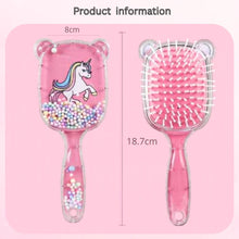 Load image into Gallery viewer, Babymoon Paddle Hair Styling Brush Large with Air Cushion and Soft Bristle for Kids Girls Comb Baby Return Gift Set
