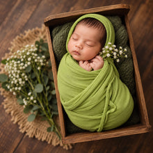 Load image into Gallery viewer, Babymoon Jersey Stretchable Baby Photography Shoot Wrap Cloth | Lime Green
