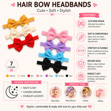 Load image into Gallery viewer, Babymoon Bow Knot Hairband New Born Baby Photography Shoot Props Costumes (Set of 7)
