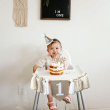 Load image into Gallery viewer, Babymoon Set of 2 | 1st Birthday Banner with Birthday Cap | Birthday Decoration Props | Baby Photoshoot Props | Party Props | 1yr
