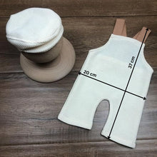 Load image into Gallery viewer, Babymoon | Set of 2 | French Cap &amp; Pant | Baby Photography Props | Costume | White

