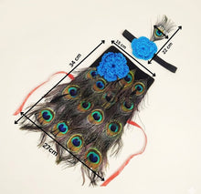 Load image into Gallery viewer, Babymoon Peacock Krishna Feathers Newborn Photography Outfit Costume

