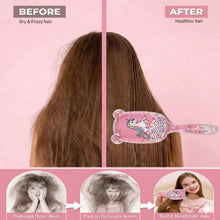 Load image into Gallery viewer, Babymoon Paddle Hair Styling Brush Large with Air Cushion and Soft Bristle for Kids Girls Comb Baby Return Gift Set
