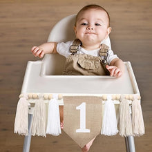 Load image into Gallery viewer, Babymoon 1st Birthday Wall Hanging | High Chair Birthday Banner | Baby Photoshoot Props Birthday
