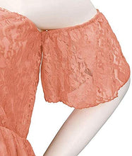 Load image into Gallery viewer, Babymoon Off Shoulder Maternity Gown Dress - Peach
