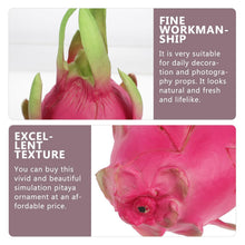 Load image into Gallery viewer, Babymoon Simulation Fake Dragon Fruit | Artificial Plastic Model | Kitchen Dining Table Decoration | Photography Props Basket Display Filler
