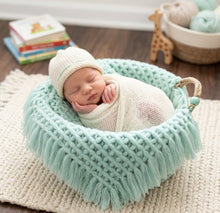 Load image into Gallery viewer, Babymoon Petal Layer Blanket Basket Filler | Baby Photography Props| Green
