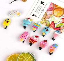 Load image into Gallery viewer, Babymoon Fusion Ice Cream 20pcs Hairclips Hair Accessories Set | Cartoon-Icecream
