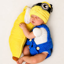 Load image into Gallery viewer, Babymoon Character Newborn Photography Crochet Outfit Costume
