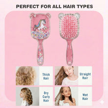 Load image into Gallery viewer, Babymoon Paddle Hair Styling Brush Large with Air Cushion and Soft Bristle for Kids Girls Comb Baby Return Gift Set
